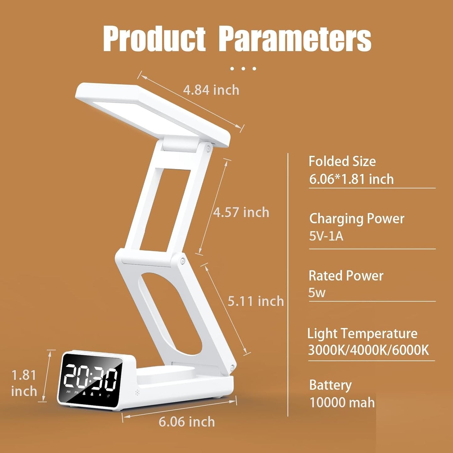 Lampe de bureau rechargeable